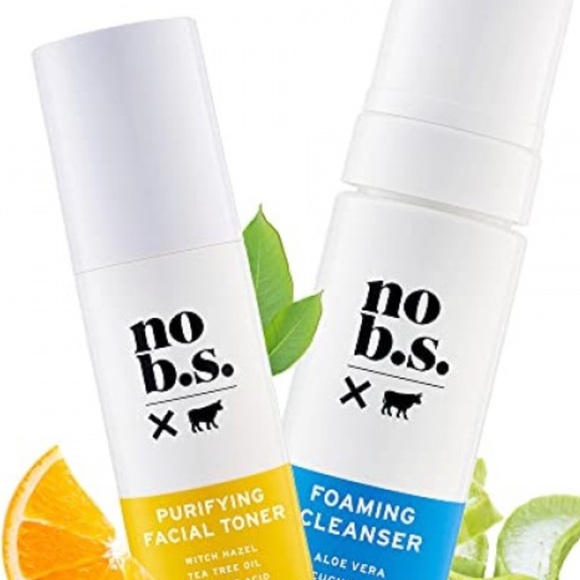 No BS Purifying Facial Toner Foaming Cleanser and Peel off Mask 3 piece Set